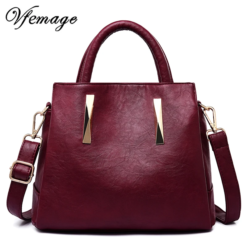 Vfemage Sheepskin Leather Handbags Women Bags Designer Fashion Retro Female Tote Bag Large Capacity Crossbody Bags for Women Sac 
Vfemage Sheepskin Leather Handbags Women Bags Designer Fashion Retro Female Tote Bag Large Capacity Crossbody Bags for Women Sac