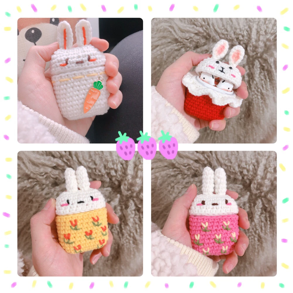 Cute Earphone Protective Knitted Case Skin Sweater Cover Silicone Wireless Bluetooth Headset Box Charging Bag For Apple AirPods
Cute Earphone Protective Knitted Case Skin Sweater Cover Silicone Wireless Bluetooth Headset Box Charging Bag For Apple AirPods