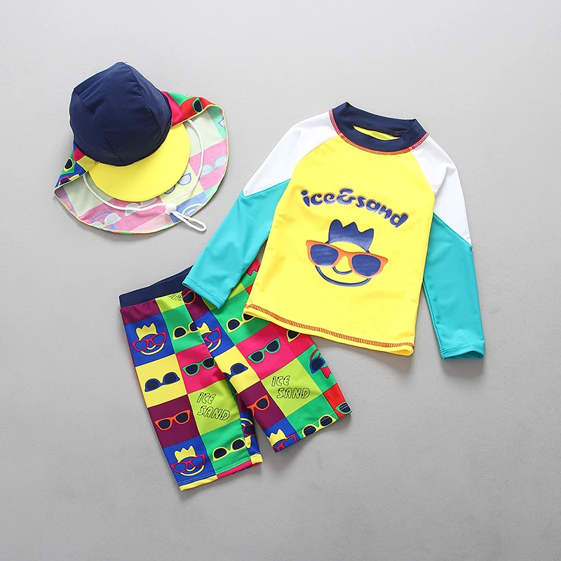 Swimsuits for Children Two Pieces Rash Guards Boys Swimwear Sun Protection Long Sleeved Rashguard Swimming Trunks Bathing Suits
Swimsuits for Children Two Pieces Rash Guards Boys Swimwear Sun Protection Long Sleeved Rashguard Swimming Trunks Bathing Suits