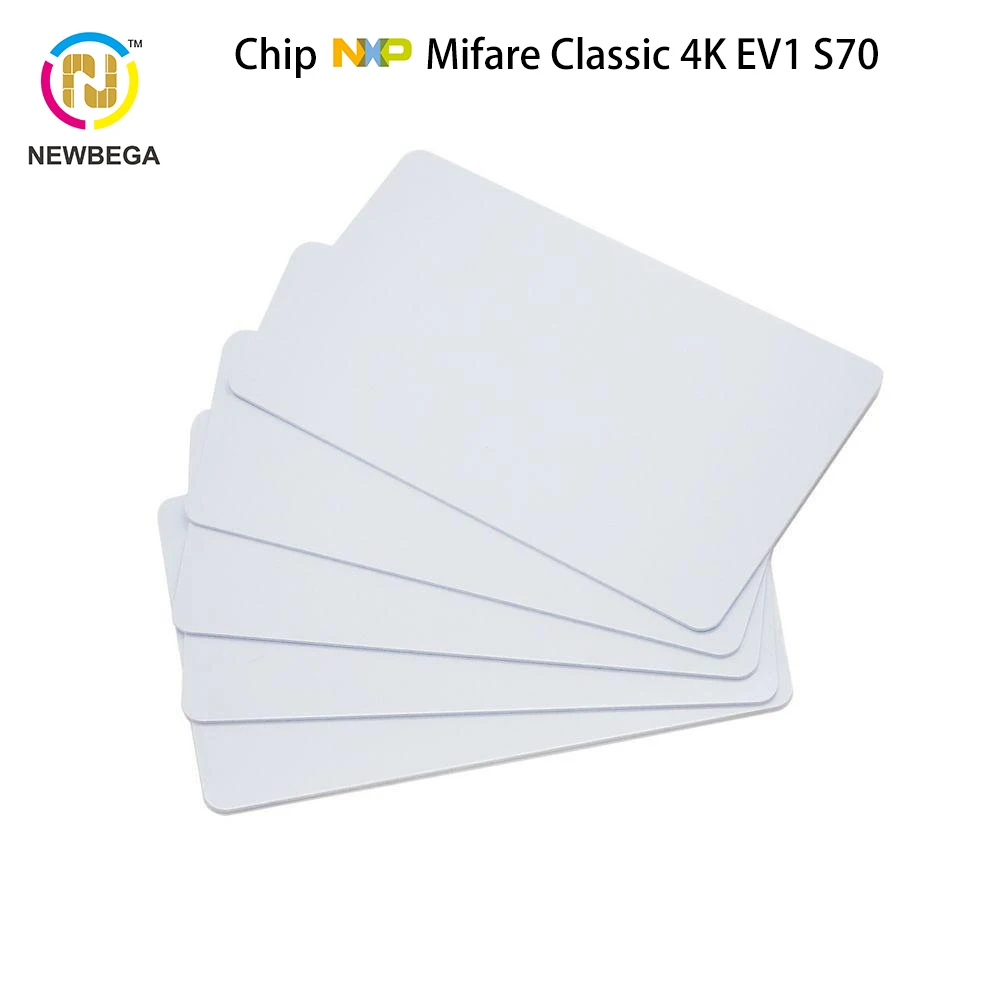 

10PCS Genuine NXP Mifare Classic 4K EV1 S70 RFID blank card chip 13.56MHz Access control payment security