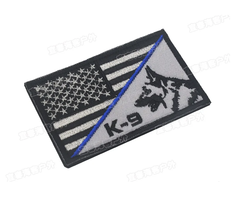 K9 Dog Embroidery Patches Badges Emblem military Army 8cm Accessory Outdoor Hoop and Loop Tactical Morale America USA Flag
K9 Dog Embroidery Patches Badges Emblem military Army 8cm Accessory Outdoor Hoop and Loop Tactical Morale America USA Flag
