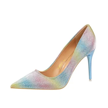 BIGTREE Nice Women High Heels Women Pumps Sexy Bride Party Gradient Color Heel Pointed Toe High Heel Shoes K111
BIGTREE Nice Women High Heels Women Pumps Sexy Bride Party Gradient Color Heel Pointed Toe High Heel Shoes K111