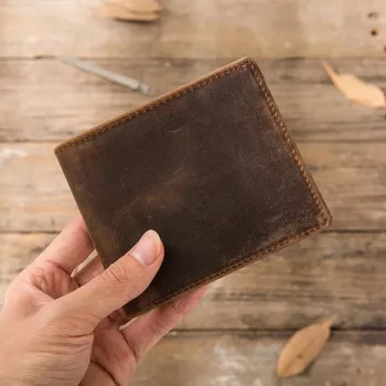ALACCHNV original handmade leather scrub leather wallet crazy horse skin retro men and women short paragraph wallet 8029
ALACCHNV original handmade leather scrub leather wallet crazy horse skin retro men and women short paragraph wallet 8029