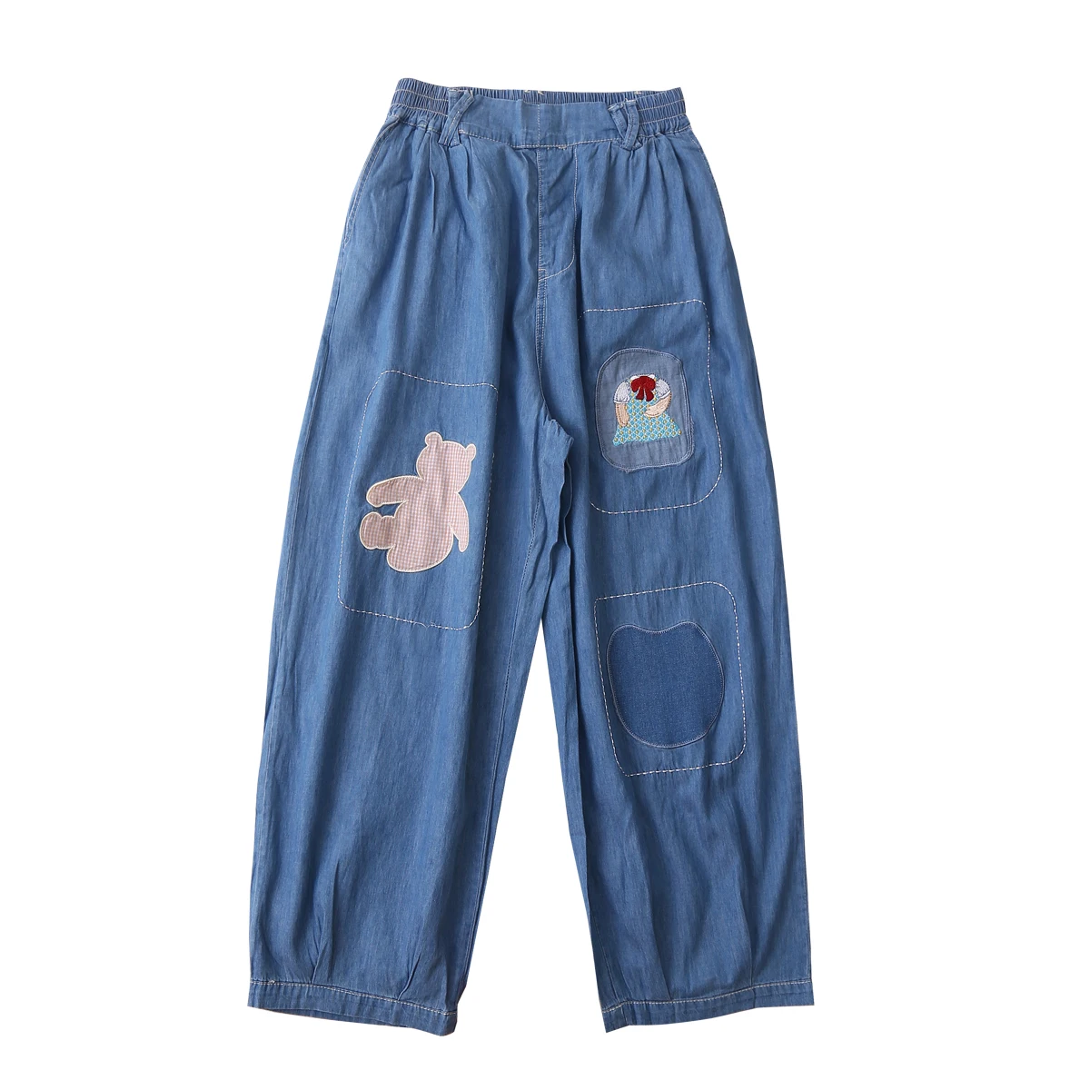 Fashion Casual Women Jeans Ankle Length Pants Femme Jeans Bear Patchwork Autumn Spring Loose Trousers Capris Thin Slim
Fashion Casual Women Jeans Ankle Length Pants Femme Jeans Bear Patchwork Autumn Spring Loose Trousers Capris Thin Slim