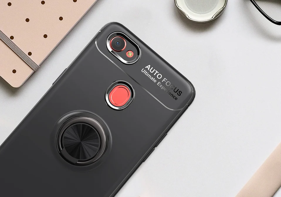 WHaY Ring Holder Case For OPPO F7 Coque Soft Silicone Luxury Stand Magnetic Phone Case For OPPO F9 F7 F5 Cover F 7 Capa Shell (1)
