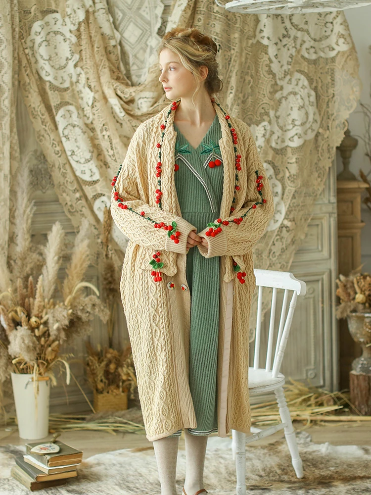 LYNETTE'S CHINOISERIE Spring Winter New Original Design Women Ultra Loose Mori Girls Oversized Knitted Woolen Sweaters Cardigans
LYNETTE'S CHINOISERIE Spring Winter New Original Design Women Ultra Loose Mori Girls Oversized Knitted Woolen Sweaters Cardigans