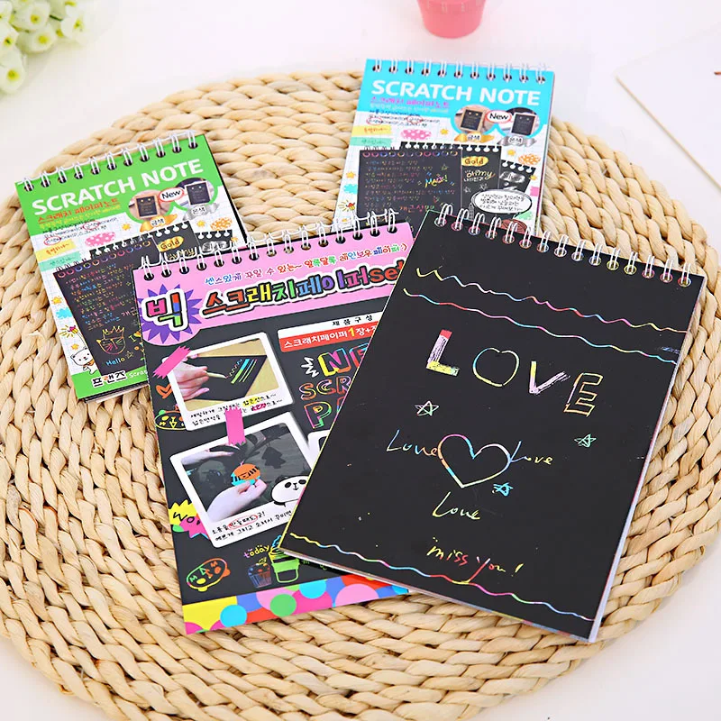 Colorful Paper DIY Children Educational Toys New Fun Doodling Scratch Kids Graffiti Colorful Black Creative With Wood Stick
Colorful Paper DIY Children Educational Toys New Fun Doodling Scratch Kids Graffiti Colorful Black Creative With Wood Stick