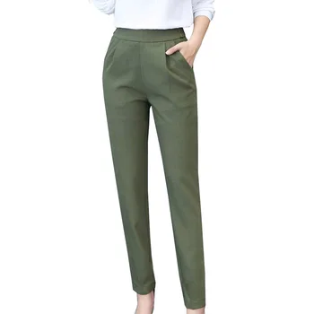 2019 New Harem Female Slim Thin Drape Wild Nine Pants Women's Casual Solid Loose Pants Mid Waist Long Trousers Office Pants
2019 New Harem Female Slim Thin Drape Wild Nine Pants Women's Casual Solid Loose Pants Mid Waist Long Trousers Office Pants