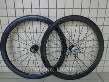 1pair New 700C 50mm clincher rim Track fixed gear bike 3K UD 12K full carbon fibre bicycle wheelset 20.5 23 25mm width Free ship
1pair New 700C 50mm clincher rim Track fixed gear bike 3K UD 12K full carbon fibre bicycle wheelset 20.5 23 25mm width Free ship