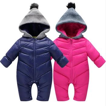 Baby Snowsuits Hooded Jumpsuit White Duck Down Boys Girls Winter Solid Coats Kids Clothes Infantil Thicken Rompers Outerwear
Baby Snowsuits Hooded Jumpsuit White Duck Down Boys Girls Winter Solid Coats Kids Clothes Infantil Thicken Rompers Outerwear