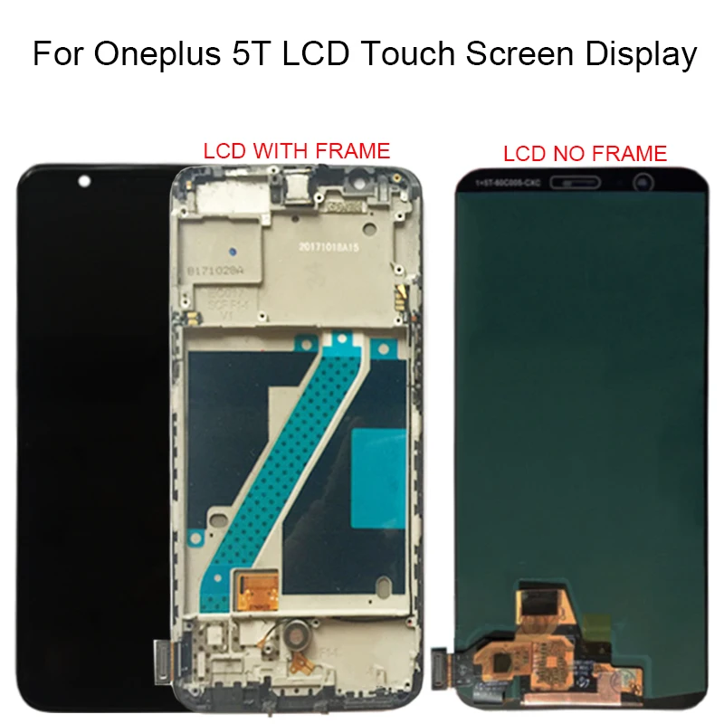 100% Tested AMOLED for Oneplus 5T A5010 LCD Display Touch Screen Digitizer Assembly 2160*1080 Frame with Free Shipping
100% Tested AMOLED for Oneplus 5T A5010 LCD Display Touch Screen Digitizer Assembly 2160*1080 Frame with Free Shipping