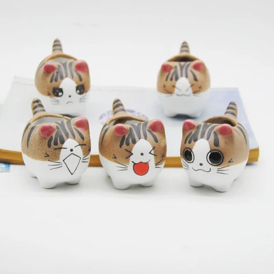 

Милый котенок стиль большой палец украшение искусственные красивые керамические горшки также можно использовать в качестве украшения