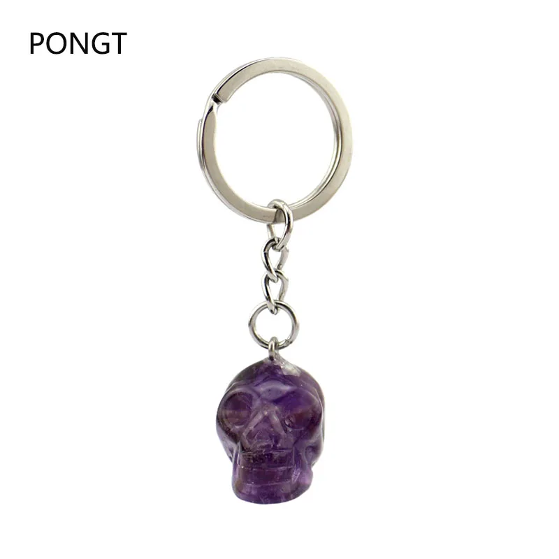 2017 fashion natural stone keychain Hand carved Healing crystal Skull head Bag Keychain purple crystal Tiger Eye jewelry
2017 fashion natural stone keychain Hand carved Healing crystal Skull head Bag Keychain purple crystal Tiger Eye jewelry