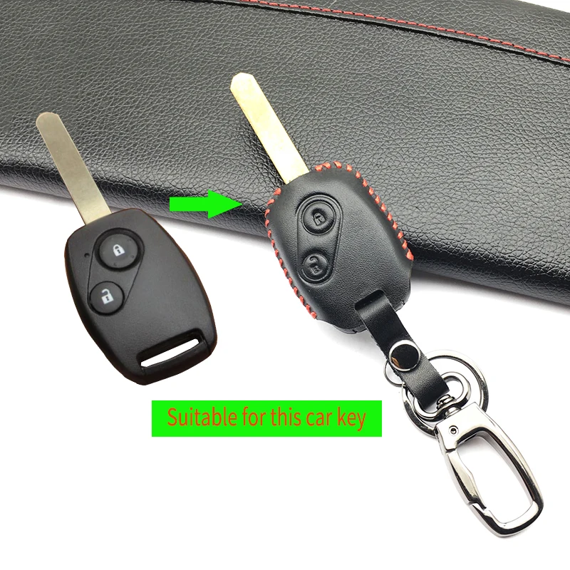 2017 хвалю 100% кожаный чехол для автомобильного ключа с верхним слоем брелка Honda Accord