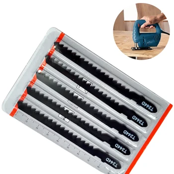 5Pcs Alloy Steel Saw Blade T244D Hacksaw Jig Saw Blade Set DIY Cutting Tool For Woodworking Hard Wood Curve Cut For Home DIY
5Pcs Alloy Steel Saw Blade T244D Hacksaw Jig Saw Blade Set DIY Cutting Tool For Woodworking Hard Wood Curve Cut For Home DIY
