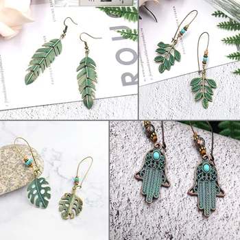 Vintage Earring Indian style leaves face bronze Eardrop Long dangle skull ethnic Earring Party wedding Jewelry women accessories
Vintage Earring Indian style leaves face bronze Eardrop Long dangle skull ethnic Earring Party wedding Jewelry women accessories