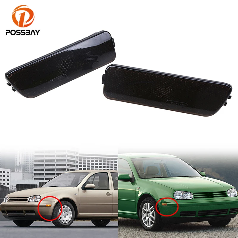 POSSBAY Car Side Marker Light Front Bumper Black/Yellow Reflector Light Lamp No Bulbs for VW Rabbit Conv./Golf Cabrio.1999-2002
POSSBAY Car Side Marker Light Front Bumper Black/Yellow Reflector Light Lamp No Bulbs for VW Rabbit Conv./Golf Cabrio.1999-2002