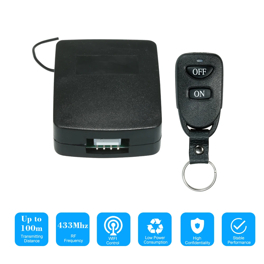 433Mhz WiFi Smart Switch Garage Door Opener Wireless Remote Switch Relay Receiver Transmitter Remote Control Switch Module
433Mhz WiFi Smart Switch Garage Door Opener Wireless Remote Switch Relay Receiver Transmitter Remote Control Switch Module