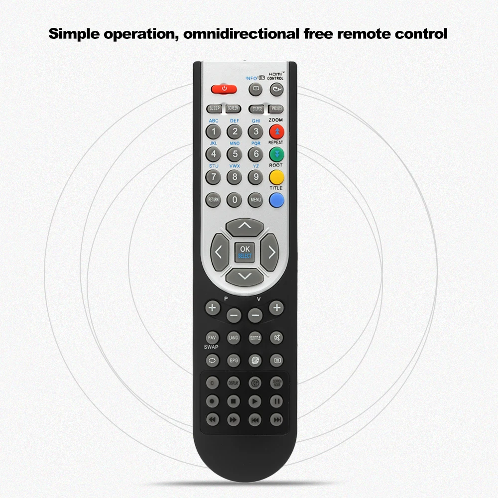 RC1900 Remote Control for OKI HITACHI ALBA CELCUS LUXOR GRUNDIG SHARP JMB TELEFUNKEN BUSH TECHWOOD AKAI NEVIR SANYO LCD LED Plasma Smart TV Black
RC1900 Remote Control for OKI HITACHI ALBA CELCUS LUXOR GRUNDIG SHARP JMB TELEFUNKEN BUSH TECHWOOD AKAI NEVIR SANYO LCD LED Plasma Smart TV Black