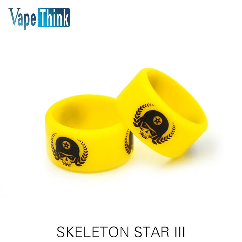 5pcs/lot Vapethink Skull Safe Soft Rubber Silicone Ring Gel E Cigarette Vape Band Vapeband Yellow
5pcs/lot Vapethink Skull Safe Soft Rubber Silicone Ring Gel E Cigarette Vape Band Vapeband Yellow
