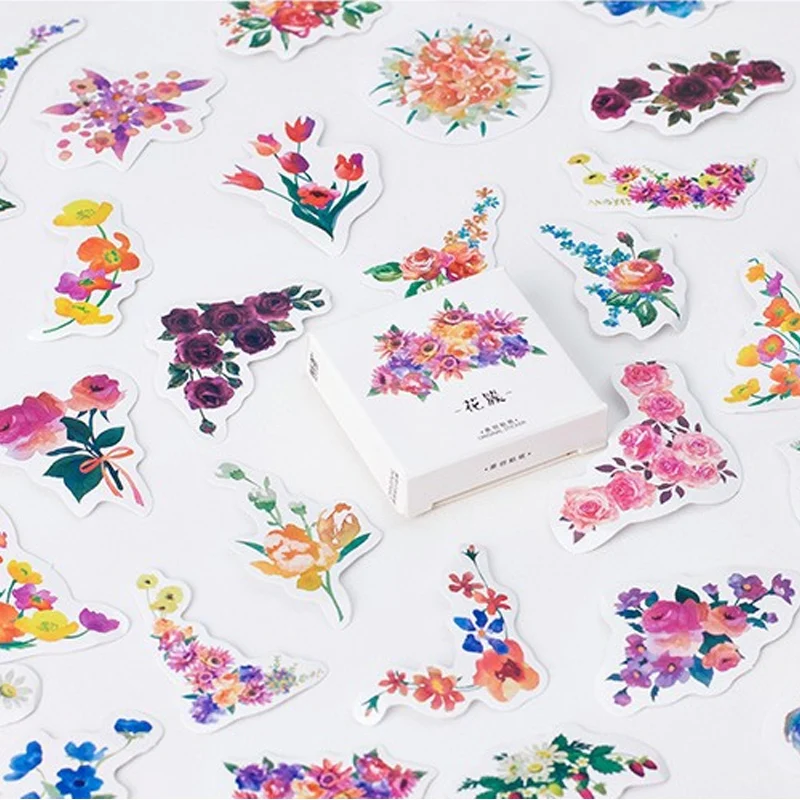 45 pcs/lot beautiful flower mini paper sticker package DIY diary decoration sticker album scrapbooking
45 pcs/lot beautiful flower mini paper sticker package DIY diary decoration sticker album scrapbooking