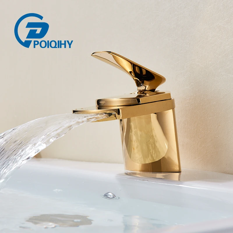 POIQIHY Golden Basin Sink Faucet Deck Mount Mixer Faucet Single Holder Single Hole Ceramic Plate Spool Bathroom sink Faucet
POIQIHY Golden Basin Sink Faucet Deck Mount Mixer Faucet Single Holder Single Hole Ceramic Plate Spool Bathroom sink Faucet