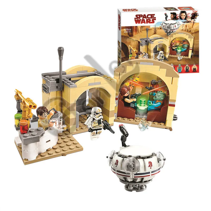 2019 NEW 400pcs/Lot Star Wars Seriers Mos Eisley Cantina Building Block Bricks Toys gifts Compatible with StarWars
2019 NEW 400pcs/Lot Star Wars Seriers Mos Eisley Cantina Building Block Bricks Toys gifts Compatible with StarWars