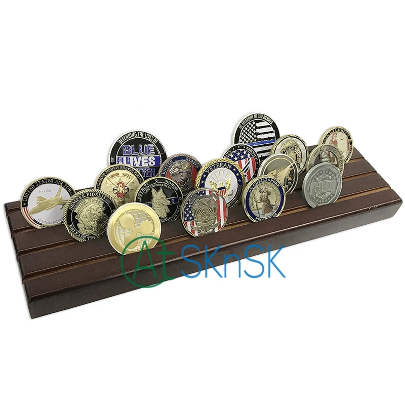 1pcs Factory custom newest challenge coins holder sounvnir solid walnut wooden display stands rack 4 rows for coins collectibles
1pcs Factory custom newest challenge coins holder sounvnir solid walnut wooden display stands rack 4 rows for coins collectibles