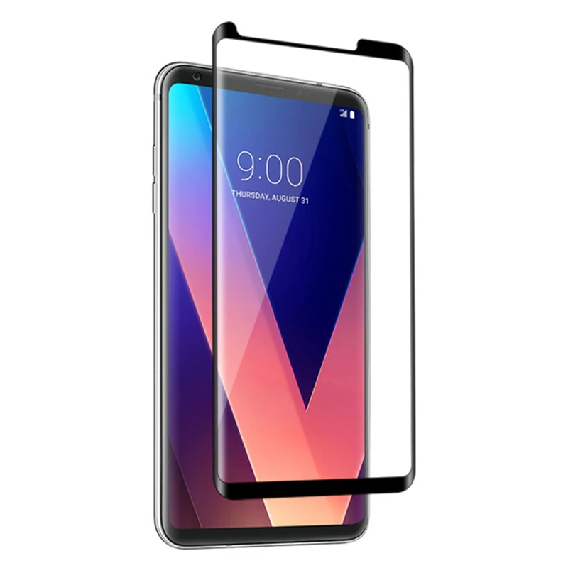 2 шт 3D изогнутое закаленное стекло для LG V40 полное покрытие экрана Защитная пленка