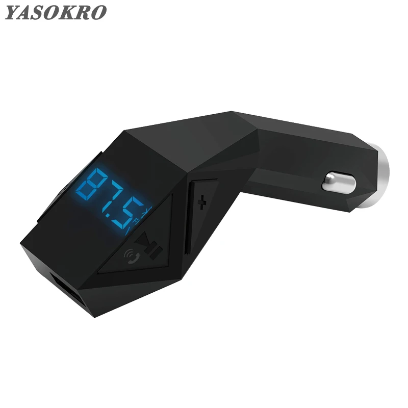 YASOKRO FM Transmitter Modulator Music Player Support TF Card U-disk Emergency Hammer Wireless Bluetooth Car Kit USB Car Charger
YASOKRO FM Transmitter Modulator Music Player Support TF Card U-disk Emergency Hammer Wireless Bluetooth Car Kit USB Car Charger