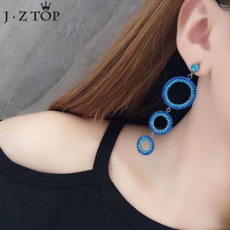 JZTOP Bohemian Ethnic Blue Crystal Round Tassel Earrings Geometric Hollow Circle long Dangle Earring Women Party Jewelry Gift
JZTOP Bohemian Ethnic Blue Crystal Round Tassel Earrings Geometric Hollow Circle long Dangle Earring Women Party Jewelry Gift