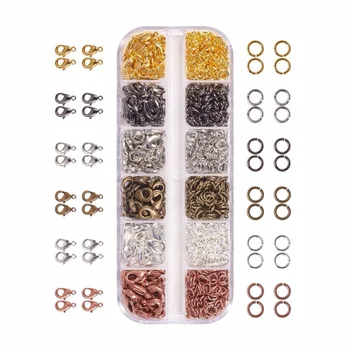 6 Colors Lobster Claw Clasps and 6 Colors Open Jump Rings Brass for Jewelry Making About 960pcs in one
6 Colors Lobster Claw Clasps and 6 Colors Open Jump Rings Brass for Jewelry Making About 960pcs in one