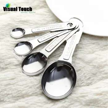 Visual Touch 4pcs/Set Stainless Steel Measuring Spoon Tea Coffee Measure Tools Cooking Scoops Kitchen Gadget Baking Spoons
Visual Touch 4pcs/Set Stainless Steel Measuring Spoon Tea Coffee Measure Tools Cooking Scoops Kitchen Gadget Baking Spoons