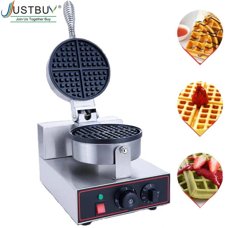 

220V/110V EU US Plug Commercial Waffle Maker Waffle Oven Electric Pancake Breakfast Scone Snack