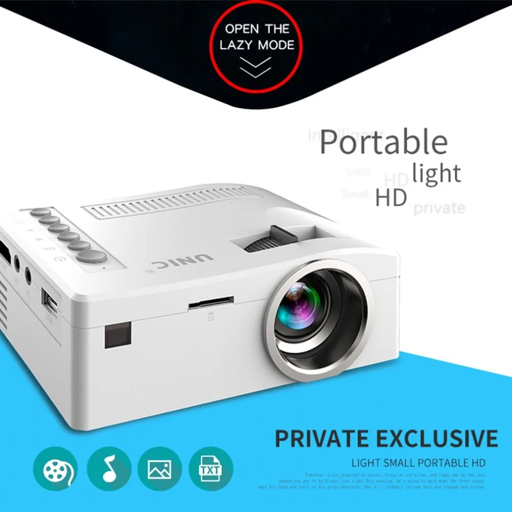 UC18 HD 1080P TFT LCD Compact Siz eHome Mini HD Projector TV Multi-Media Player Theater Home Cinema Video Projector
UC18 HD 1080P TFT LCD Compact Siz eHome Mini HD Projector TV Multi-Media Player Theater Home Cinema Video Projector
