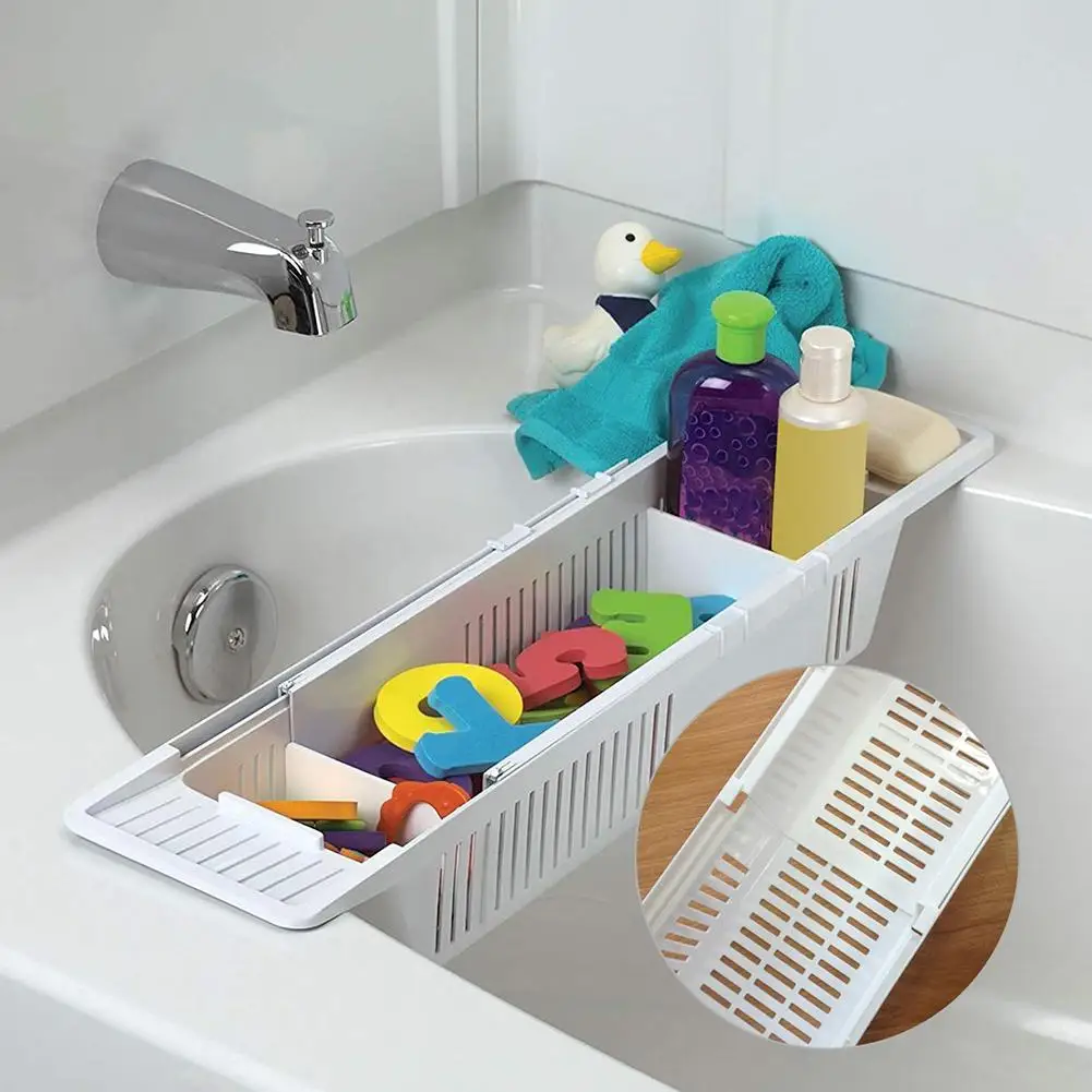 New Universal Length Adjustable Hollow Bathtub Hanging Rack Storage Case Organizer Bathroom Accessory Storage Holder
New Universal Length Adjustable Hollow Bathtub Hanging Rack Storage Case Organizer Bathroom Accessory Storage Holder