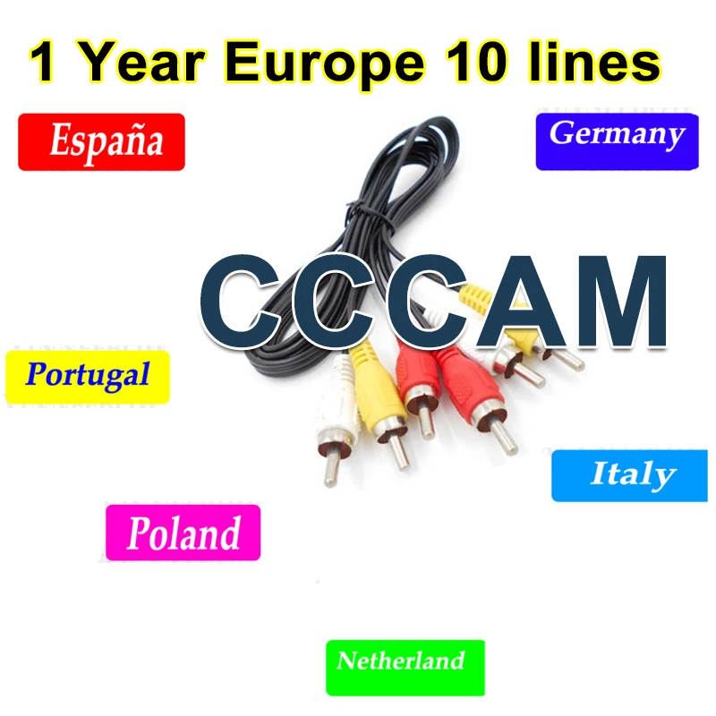 Cccam 1year 7Cline 7lines Europe Server HD Italy Spain Arabic Cline For satellite finder Freesat Satellite Receiver V8 Finder
Cccam 1year 7Cline 7lines Europe Server HD Italy Spain Arabic Cline For satellite finder Freesat Satellite Receiver V8 Finder