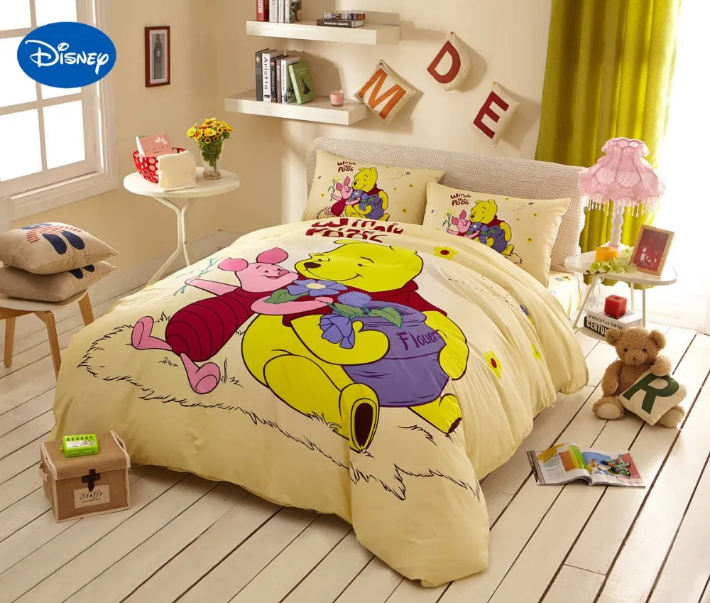 Disney Cartoon Winnie the Pooh Piglet Bedding Set for Children's Boys Bedroom Decor Cotton Bed Cover Single Twin Queen King Size
Disney Cartoon Winnie the Pooh Piglet Bedding Set for Children's Boys Bedroom Decor Cotton Bed Cover Single Twin Queen King Size