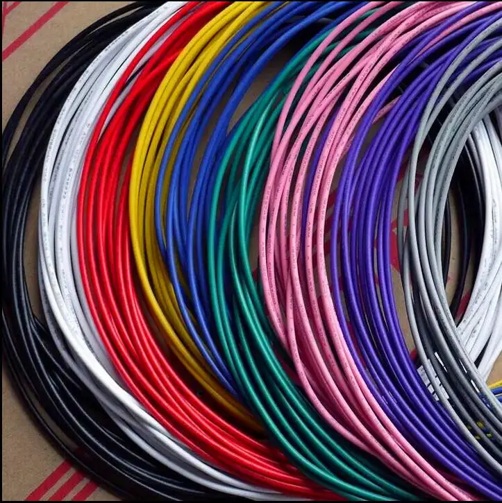 13 15 17 20 24AWG multicolor Silver Plated Teflon Wire PTFE high temperature signal cable 5M/1LOT
13 15 17 20 24AWG multicolor Silver Plated Teflon Wire PTFE high temperature signal cable 5M/1LOT