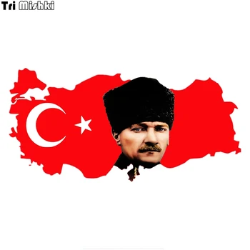 Tri Mishki WCS327 20*10cm Flag Map of Turkey and Mustafa Kemal Ataturk car sticker colorful auto automobile decals oto aksesuar
Tri Mishki WCS327 20*10cm Flag Map of Turkey and Mustafa Kemal Ataturk car sticker colorful auto automobile decals oto aksesuar