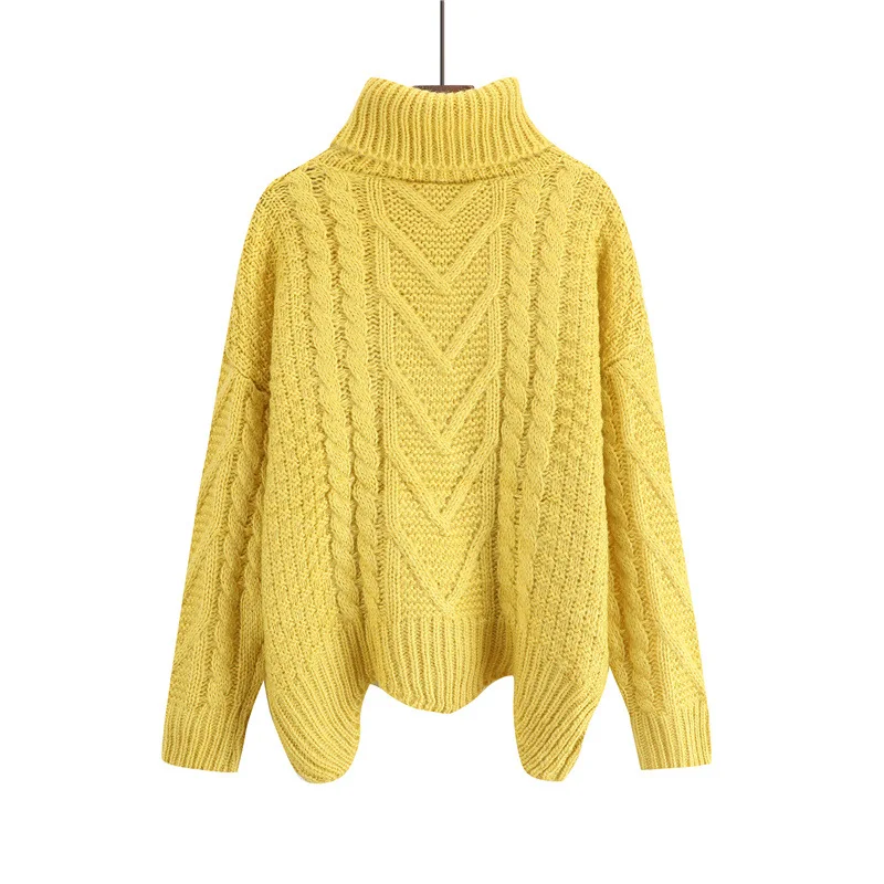 Loose Collar Turtleneck Women Pullover Sweater Women Winter Pull Long Sleeve Winter Tops Warm Female Sweaters Thick Sweater
Loose Collar Turtleneck Women Pullover Sweater Women Winter Pull Long Sleeve Winter Tops Warm Female Sweaters Thick Sweater