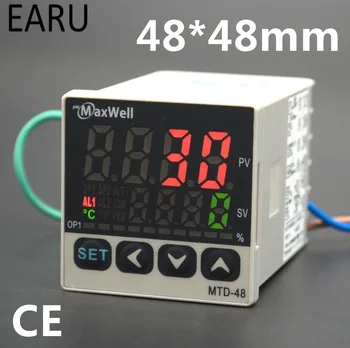 48*48mm Digital Temperature Controller Control AC85-265V Power Thermocouple Universial K J PT100 Input SSR+Relay / 4-20mA Output
48*48mm Digital Temperature Controller Control AC85-265V Power Thermocouple Universial K J PT100 Input SSR+Relay / 4-20mA Output
