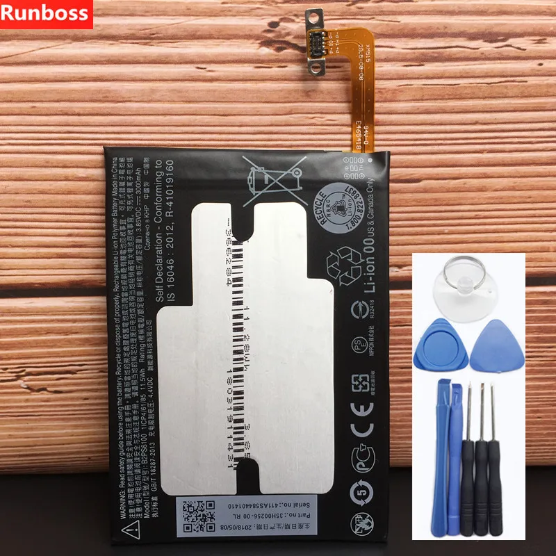 For HTC One M10 Battery With Tools 3000mAh B2PS6100 For HTC 10 Battery 10 M10H Batteries M10U New Phone Replacement Parts
For HTC One M10 Battery With Tools 3000mAh B2PS6100 For HTC 10 Battery 10 M10H Batteries M10U New Phone Replacement Parts