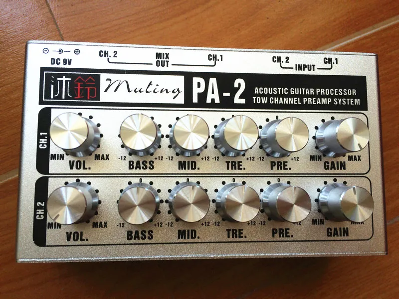 New Arrival High Quality PA-2 Acoustic Guitar Processor Two Channels Preamp System 4 Bands EQ Pickup Amplifier
New Arrival High Quality PA-2 Acoustic Guitar Processor Two Channels Preamp System 4 Bands EQ Pickup Amplifier