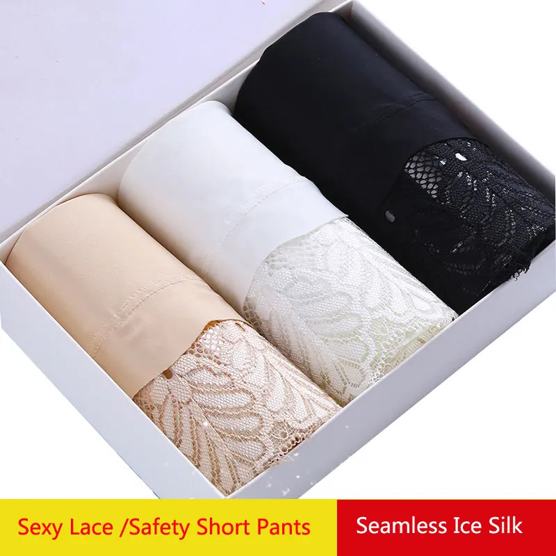 LANGSHA 3Pcs Women Panties Safety Short Pants Sexy Lace Body Shape Underwear Breathable Summer Boxers Seamless Boyshort Pants
LANGSHA 3Pcs Women Panties Safety Short Pants Sexy Lace Body Shape Underwear Breathable Summer Boxers Seamless Boyshort Pants