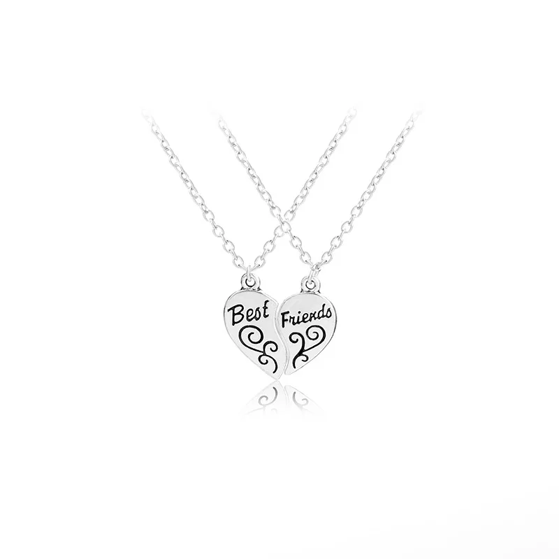 1pair best friends Alloy Silver two half heart Pendant Friendship Necklace For Yourself Or Friend
1pair best friends Alloy Silver two half heart Pendant Friendship Necklace For Yourself Or Friend