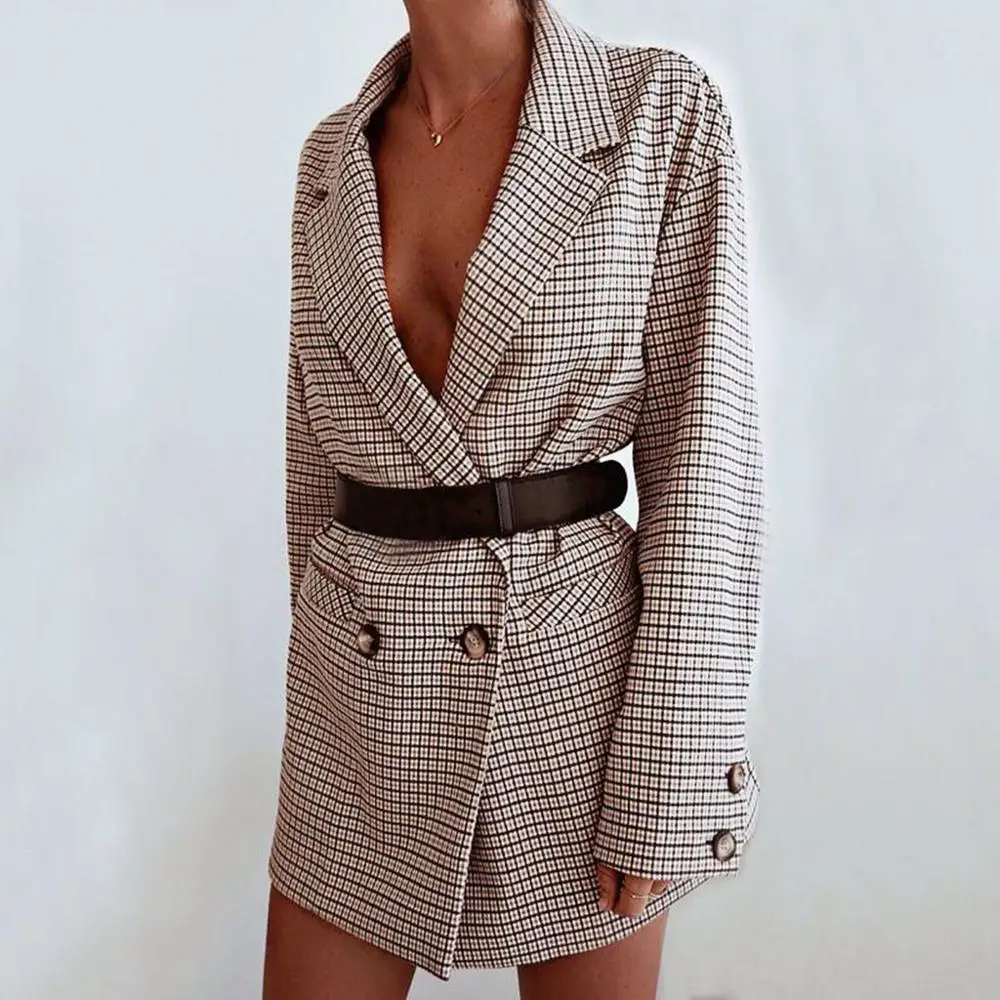 Cardigan Women Coat Long sleeve Button autumn overcoat outwear coats Fashion Ladies Sexy Small plaid jacket casacas mujer #31
Cardigan Women Coat Long sleeve Button autumn overcoat outwear coats Fashion Ladies Sexy Small plaid jacket casacas mujer #31