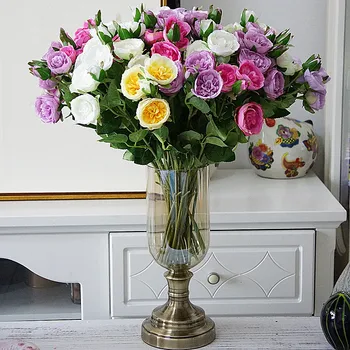 Flone Artificial Rose Flower branch Simulation Rose Flower Bouquet Fake Silk Flowers Wedding Home Party Decor Arrangement Floral
Flone Artificial Rose Flower branch Simulation Rose Flower Bouquet Fake Silk Flowers Wedding Home Party Decor Arrangement Floral