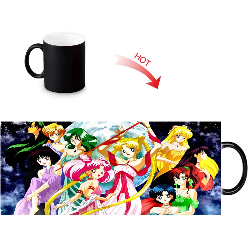 Sailor Moon Magic DIY Morphing Mugs Heat Changing Color Water Milk Coffee Cup Black Transforming White Manga Mug Gift Idea
Sailor Moon Magic DIY Morphing Mugs Heat Changing Color Water Milk Coffee Cup Black Transforming White Manga Mug Gift Idea