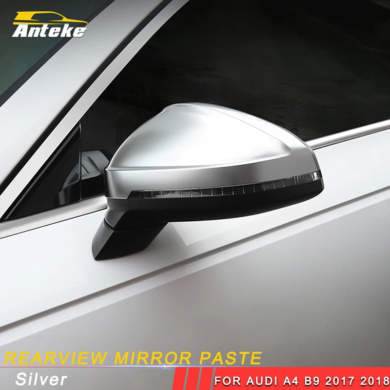 ANTEKE Car rearview mirror frame cover trim sticker accessories For Audi A4 B9 2017 2018 
ANTEKE Car rearview mirror frame cover trim sticker accessories For Audi A4 B9 2017 2018